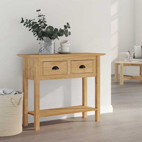  Konzolna stolica s ladicama BODO Medeno smeđa 91 x 34.7 x 74 cm Cijene