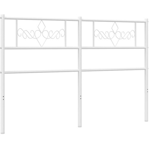 VidaXL Kovinsko vzglavje belo 140 cm, (21048498) Slike