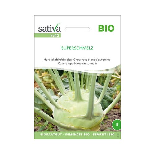 Sativa Bio jesenska koleraba bela &amp;quot;Superschmelz&amp;quot; Slike