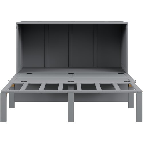 Lumor Zložljiva postelja 140x200 cm iz lesa – z letvenim dnom – siva, (22151134) Cene