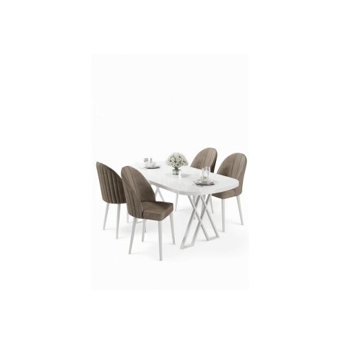 Hanah home Trpezarijski set, 5 dijelova, bež Cene