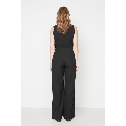 Trendyol black Wide Leg Trousers Cene