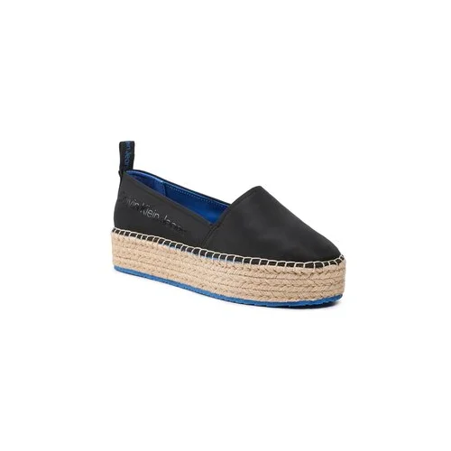 Calvin Klein Jeans Espadrile Flatform Espadrille Soft Ny YW0YW00989 Črna