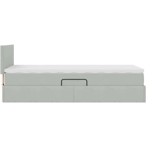  Krevet s od storage s madracem Svijetlo siva 90 x 190 cm Bar&amp;scaron;un Slike