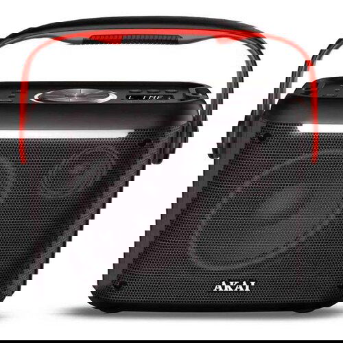 Akai karaoke 30W, FM, BT, TWS, LED, bež. mik, daljinski, baterija, crni ABTS-K5, (4905192533793) Slike