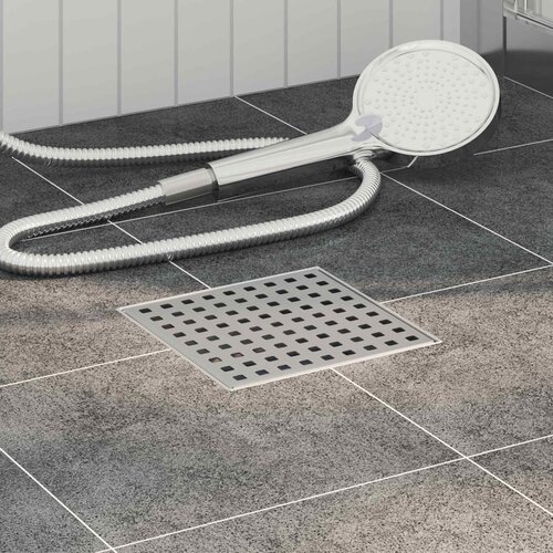  Tu&scaron;ni odvod s točkicama Srebrno 15 x 15 cm Nehrđajući čelik 304 Cijene