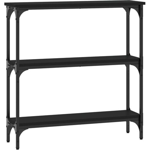  Konzolni stol crni 75 x 22 5 x 75 cm od konstruiranog drva Slike