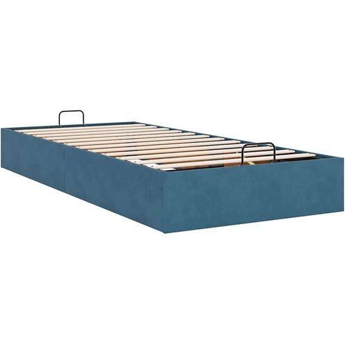 VidaXL Okvir za krevet bez madraca tamnoplavi 90x200 cm bar&amp;scaron;unasti Slike