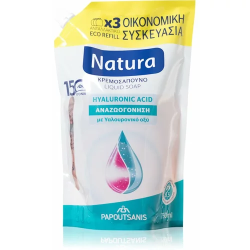 PAPOUTSANIS Natura Hyaluronic Acid hidratantni šampon zamjensko punjenje 750 ml