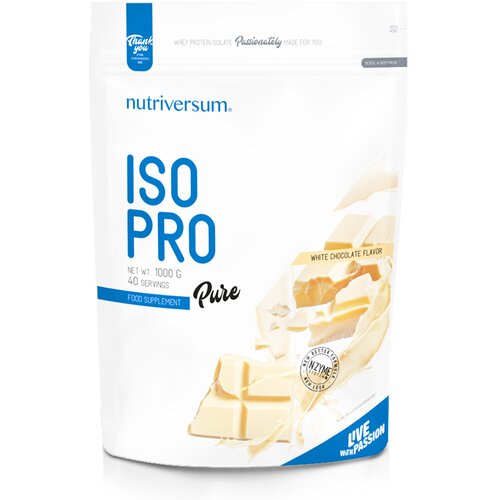 NUTRIVERSUM Iso Pro protein, Bela čokolada, 1kg Cene