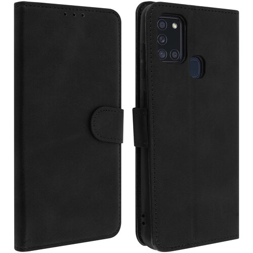 AVIZAR etui za samsung galaxy A21s, držalo za kartice in stojalo za video, serija vintage - crna, (20626654) Cene