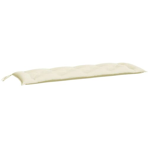  Jastuk za vrtnu klupu krem 150 x 50 x 7 cm od tkanine Oxford Slike