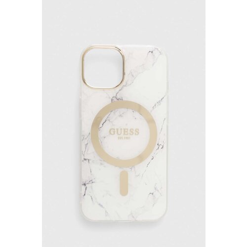 Guess Etui za telefon iPhone 14 6.1&amp;quot; bela barva Slike