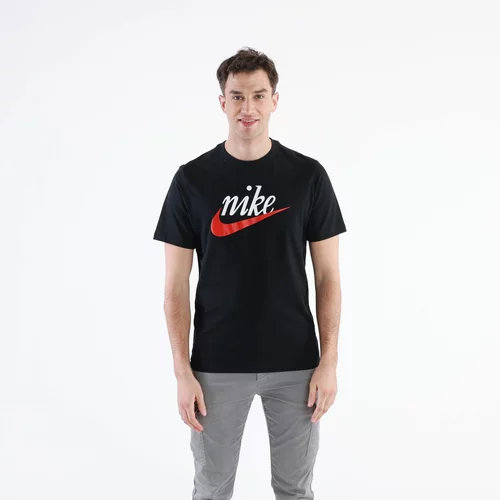 Nike Majica 'Futura 2' živo rdeča / črna / bela