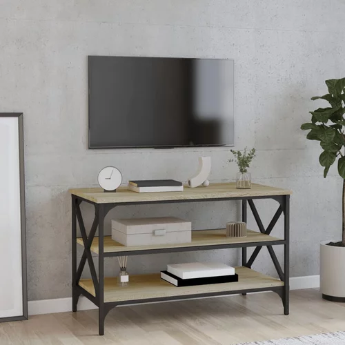 vidaXL TV omarica sonoma hrast 80x40x50 cm inženirski les