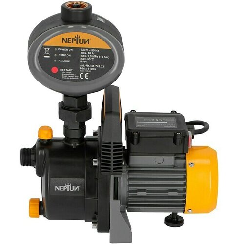 Neptun Hišni vodni avtomat NHA-E 68 (Maksimalna količina pretoka: 3.800 l/h, Maksimalni tlak: 3,6 bar) productname.garantie.plussign BAUHAUS garancija 5 let za naprave na električni ali motorni pogon Cene