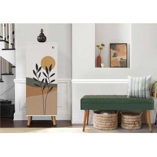 Woody Fashion vegas white - 956 - 1070 whitegreen hallway furniture set Slike