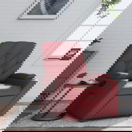 vidaXL Naslanjač vinsko rdeče umetno usnje Cene