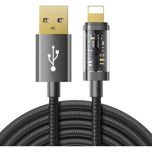 Joyroom USB kabel - Lightning za polnjenje / prenos podatkov 2,4 A 20 W 2 M - Črna Cene