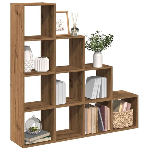 vidaXL Pregrada/regal za knjige 4 razina hrast 131,5x29x131,5cm drveni Cijene