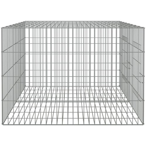  Kavez za zečeve s 2 panela 110x79x54 cm od pocinčanog željeza Slike