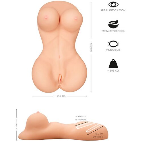 Realistixxx ženski torzo - realistični masturbator Slike