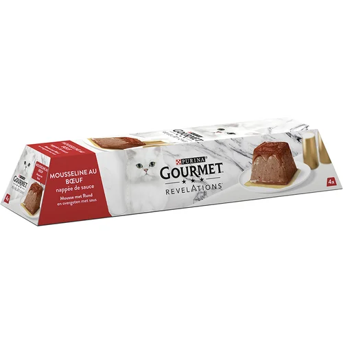 Gourmet Varčno pakiranje Revelations Mousse mačja hrana 12 x 57 g - Govedina