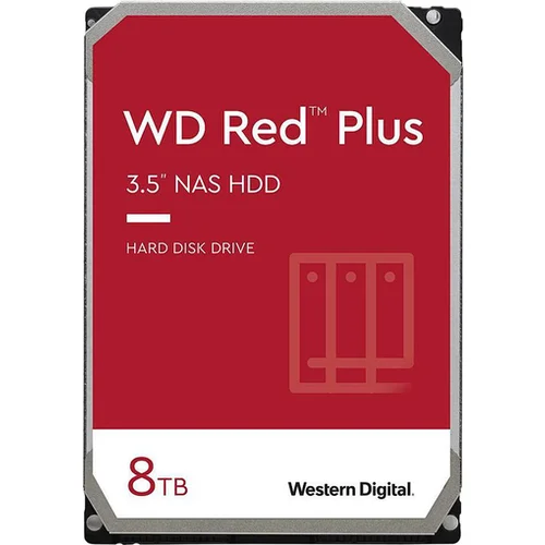 Western Digital HDD Interni WD Red™ Plus NAS 8TB 3,5 SATA WD80EFZZ