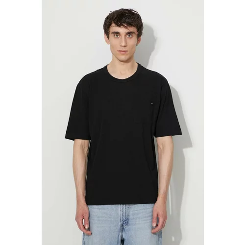 Edwin Pamučna majica boja: crna, glatki model, I027938.8967-8967