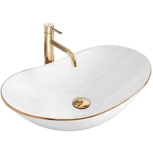 REA Bath REA Nadgradni umivaonik Royal Gold Edge Slike