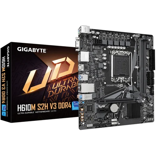 Gigabyte H610M S2H V3 DDR4LGA1700; 2xDDR4; M.2; 4xSATA6xUSB; HDMI, 2xDP, DVI, VGA