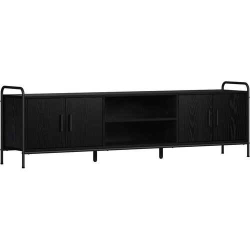  TV ormar 167,5 x 33 x 50 cm Crni hrast Konstruirano drvo Cijene