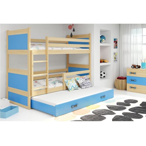  Krevet BMS Rico na kat za 3 osobe 200x90 cm, PINE plava Cijene
