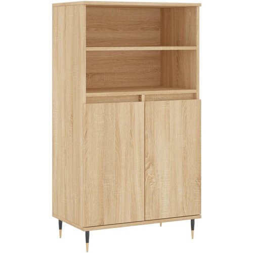Maison Chic Visoka omara - Komoda - Predalnik sonoma hrast 60x36x110 cm inženirski les, (21720676) Cene