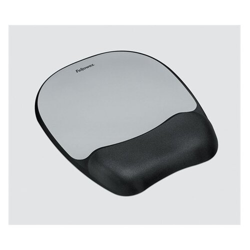 Fellowes Memory Foam podloga za mi&amp;scaron;ko z oporo za zapestje s spominsko peno, Silver Streak, (21007823) Slike