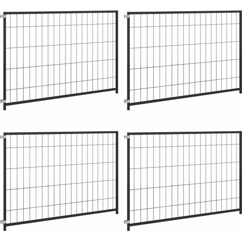  Kavez za životinje bez vrata Crna 300 x 100 x 70 cm Čelik Slike