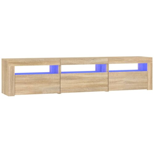 vidaXL TV omarica z LED lučkami sonoma hrast 180x35x40 cm Cene