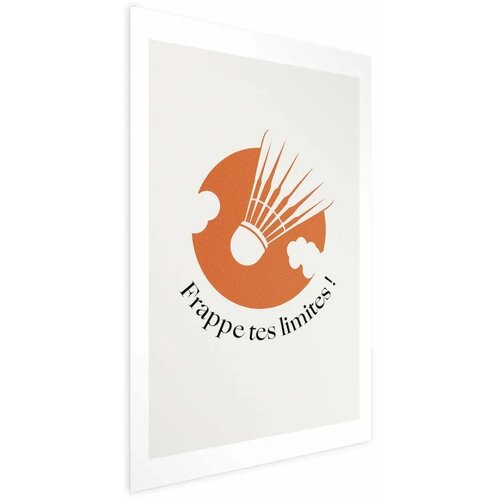  Plakat - Shuttlecock Against the Orange Sun 60x90 Bez okvira s margom Cijene