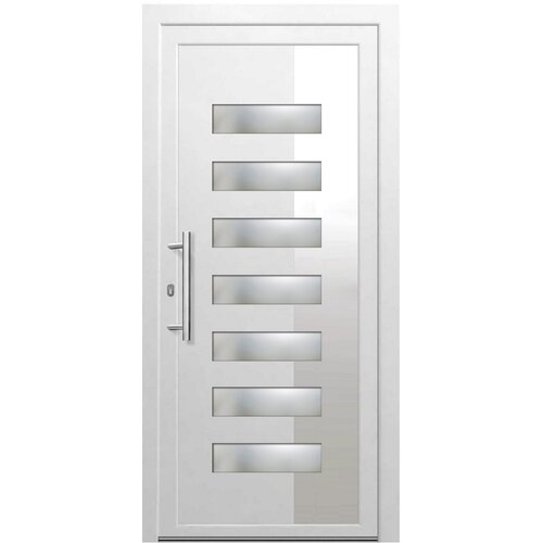 SAMOPEV PVC ulazna vrata Luxy 70 100 x 210 inox L Slike