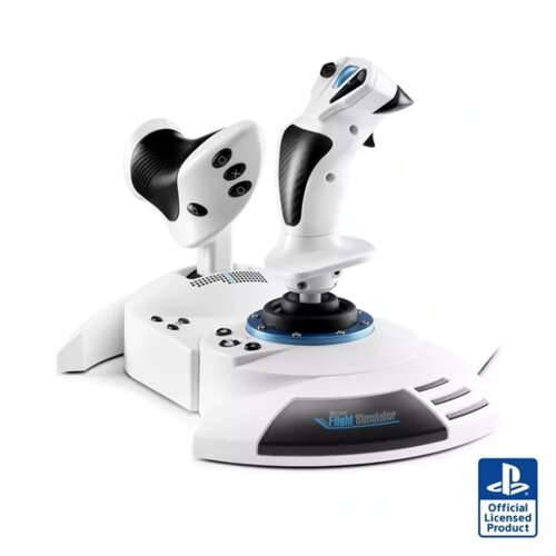 Thrustmaster T.Flight Hotas 5 Microsoft Flight Simulator Edition Bela USB Flight Sim / Simulator leta Digitalno PC/osobno računalo, PlayStation 5, PlayStation 4 Slike