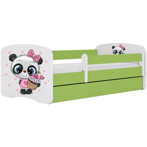 HAPPYKIDS Dječji krevet Dreamy panda 140x70 bez madraca bez ladice Zelena Cene