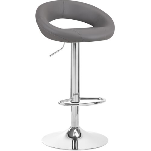 Shumee 4Rico QS-B10 eko barski stol, sivo usnje, (21388310) Slike