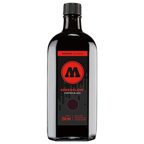  Rezervno punjenje SPEEDFLOW COCKTAIL MOLOTOW - shiny black 250 ml Slike