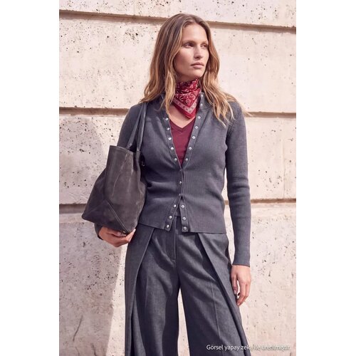 TRENDYOLMILLA ženska jakna Twoaw27Hi00088, antracit Cene