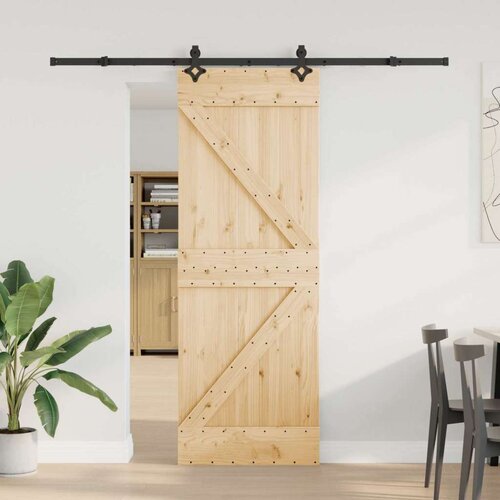 Klizna vrata NARVIK Prirodna i crna 70 x 210 cm (213 5 cm) Cene