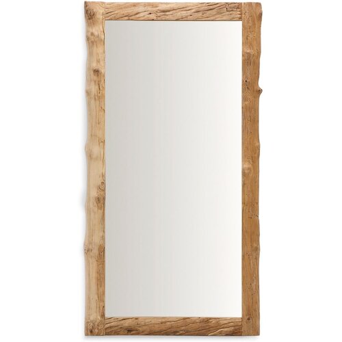 Kave Home Stensko ogledalo z lesenim okvirjem 105x200 cm Ibro – Cene