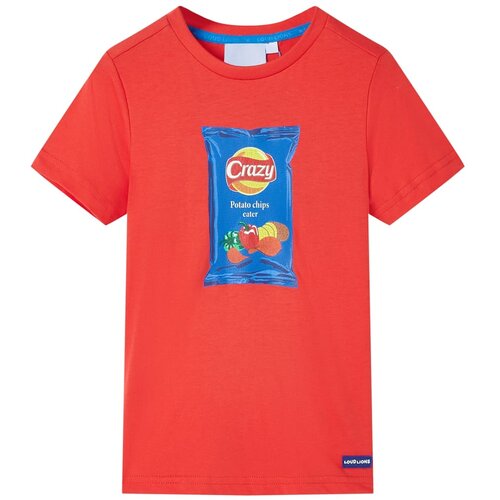  Dječja majica kratkih rukava crvena 140 Slike