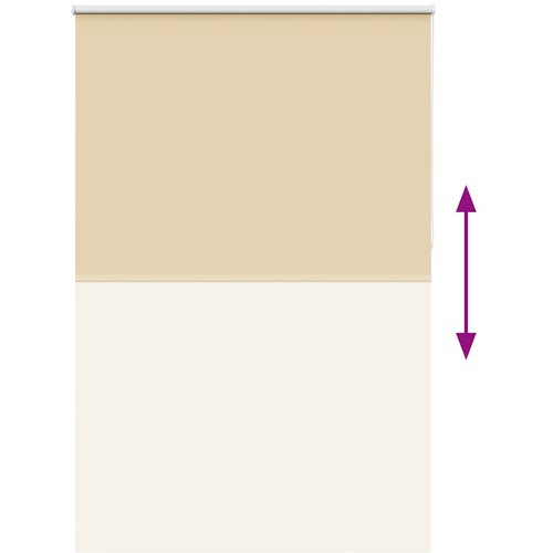 Rolo zavjesa Blackout Bež 165x230 cm &amp;Scaron;irina tkanine 161,6 cm Slike