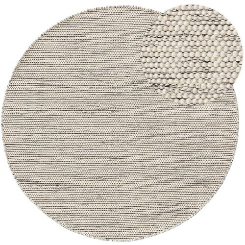 Tepih Rocco Beige Black Round Slike