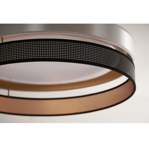  Duolla-LED plafonsko svetlo ROLLER DUO SH. LED/24W/230V prečnik 45 cm srebrna/crna Slike